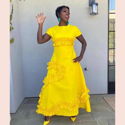 Viola Davis accepted her ICON Award and stone the show In This Greta Constantine Gown