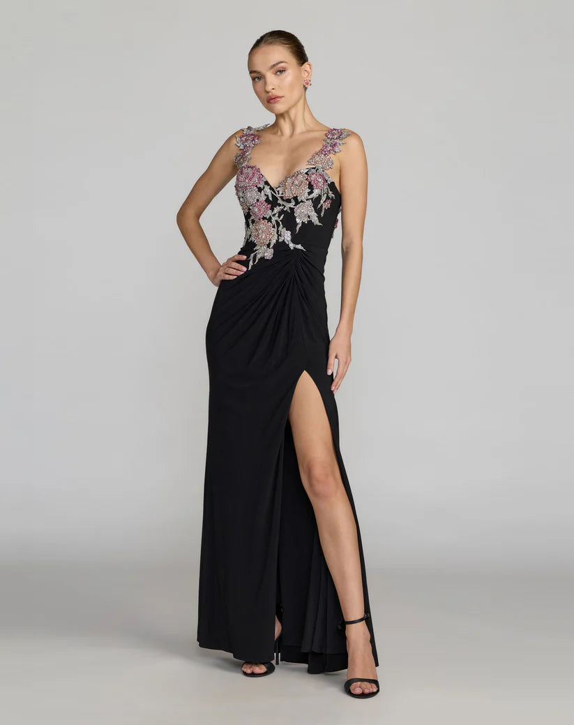 Mac Duggal - 11956 - Sweetheart Beaded Floral Gown  Madeline's Boutique  Boca Raton