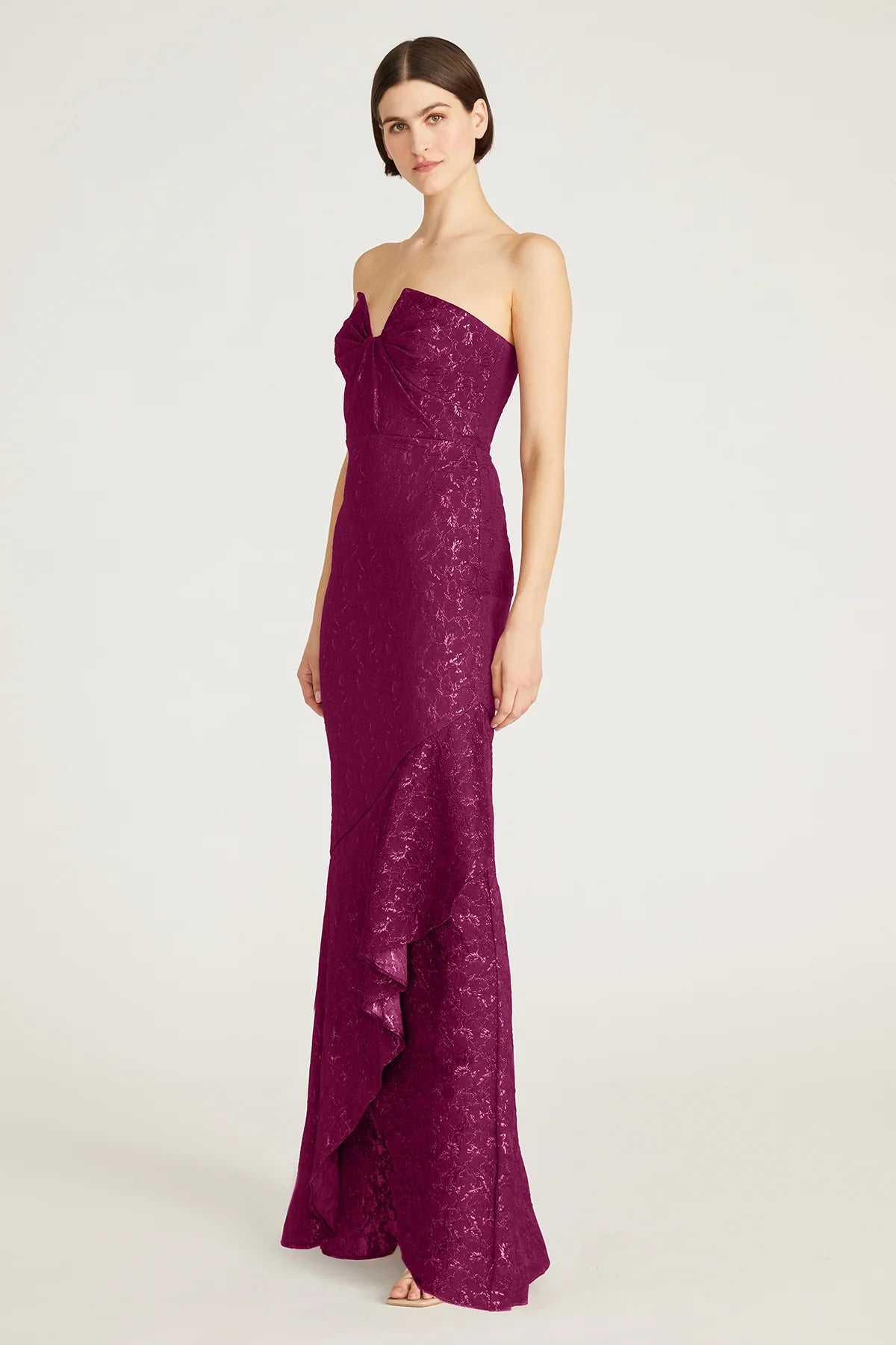 THEIA - 88110276 - AIMEE STRAPLESS JACQUARD GOWN | MADELINE'S BOUTIQUE Sangria / 12 THEIA - 88110276 - AIMEE STRAPLESS JACQUARD GOWN | MADELINE'S BOUTIQUE Sangria / 12