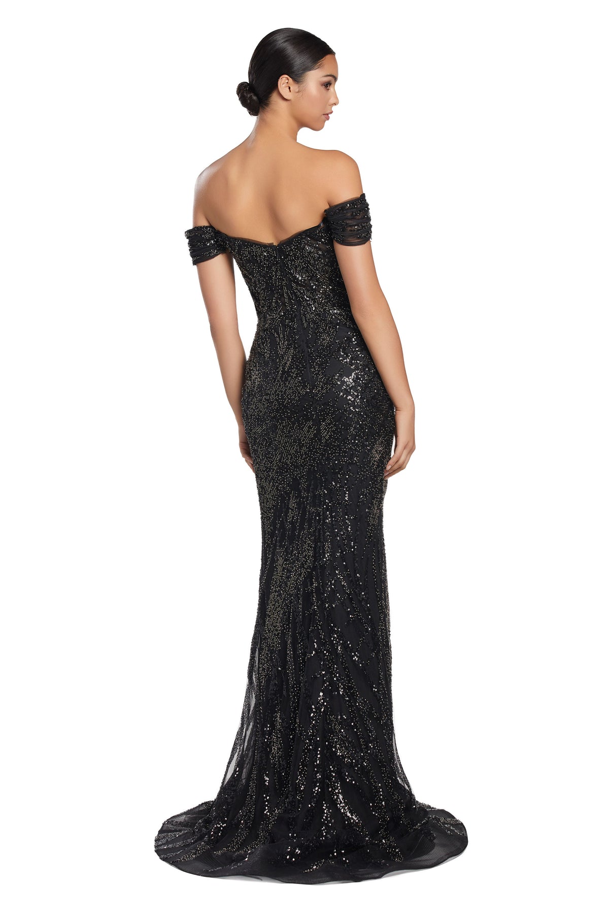 Alexander By Daymor - 2075 - Off-Shoulder Sequin Gown Madeline's Boutique Boca Raton Alexander By Daymor - 2075 - Off-Shoulder Sequin Gown Madeline's Boutique Boca Raton