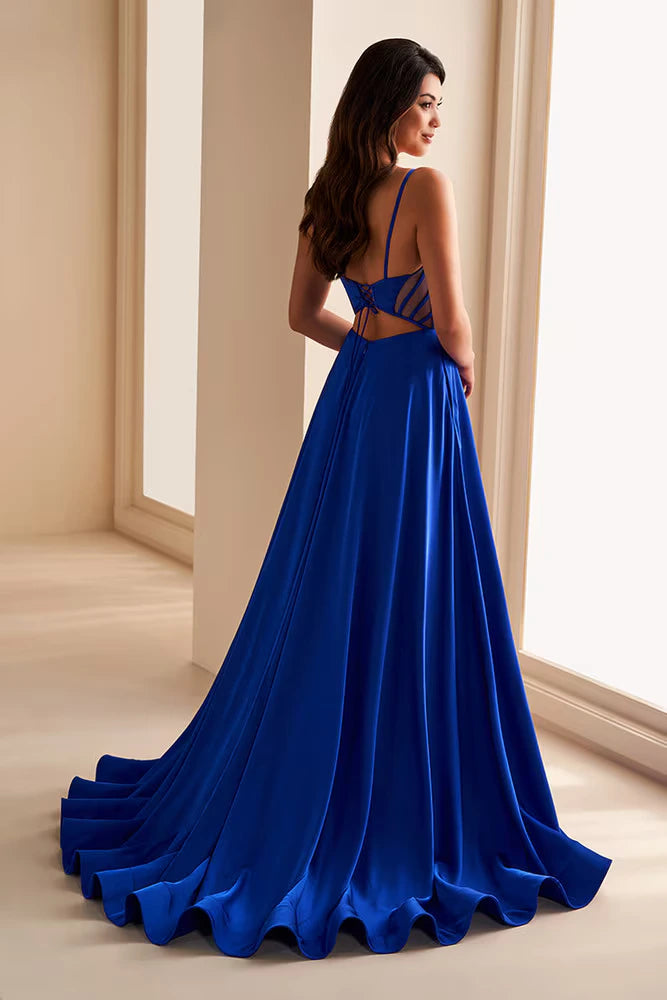 Ellie Wilde - EW36227 - Corset Gown with Lace-Up Back Madeline's Boutique Boca Raton Ellie Wilde - EW36227 - Corset Gown with Lace-Up Back Madeline's Boutique Boca Raton