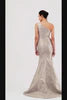 John Paul Ataker - 3325 - One Shoulder Ruffled Peplum Detail Long Mermaid Dress