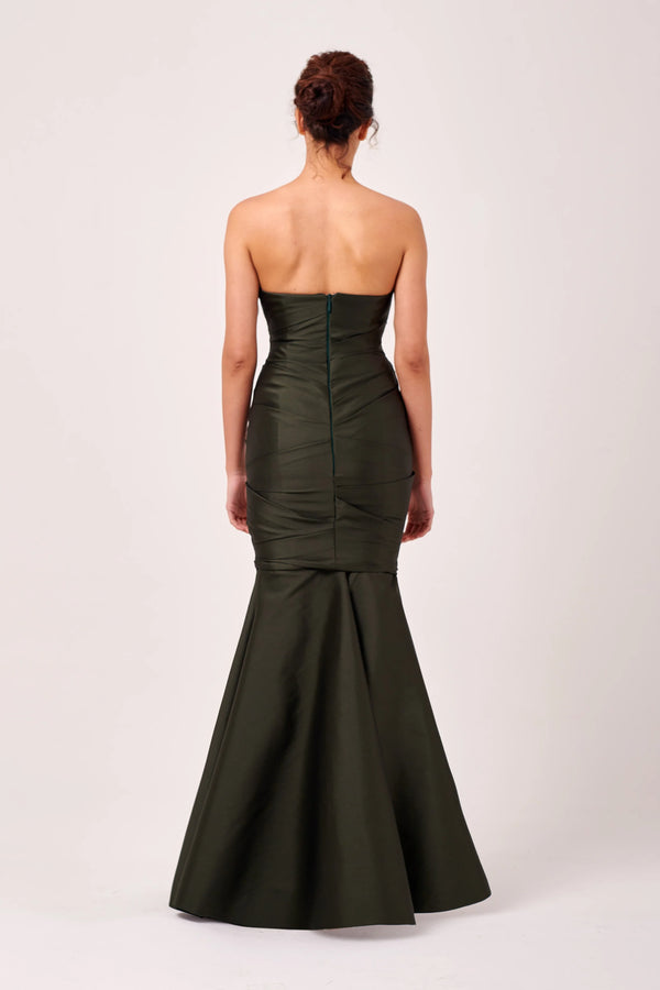 John Paul Ataker - 3730 - Ruched Bodice Detail Strapless Long Mermaid Gown