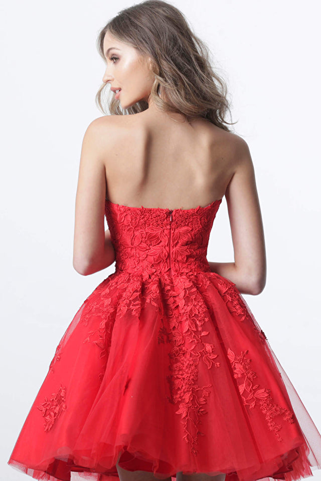 JOVANI - K1830 - Strapless Fit and Flare Dress