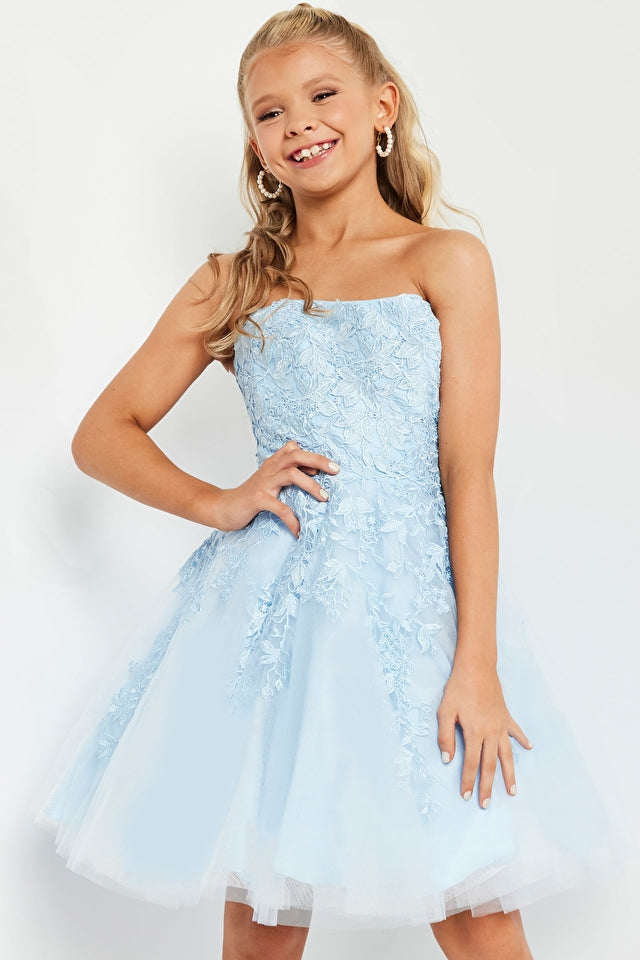 JOVANI - K1830 - Strapless Fit and Flare Dress