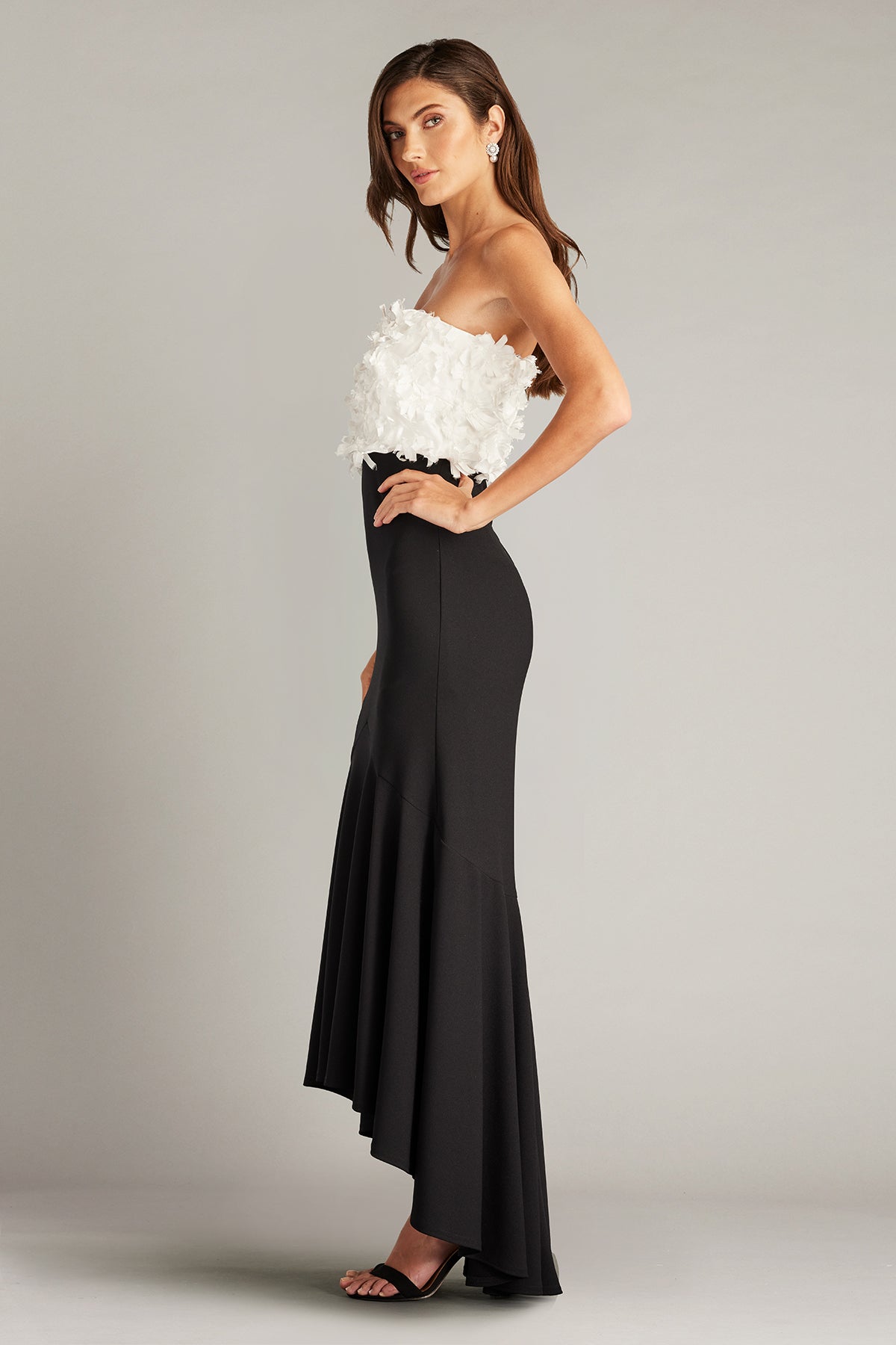 Tadashi Shoji - CCE23423MDX - Floral Embellished Strapless Gown Madeline's Boutique Boca Raton Tadashi Shoji - CCE23423MDX - Floral Embellished Strapless Gown Madeline's Boutique Boca Raton