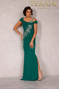 Terani - 2111M5289 - Mother Of The Bride Dress With Asymmetric Embellishments