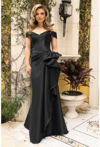 Terani Couture - 242M3335 - Off-Shoulder Gown with Draped Bow Detail