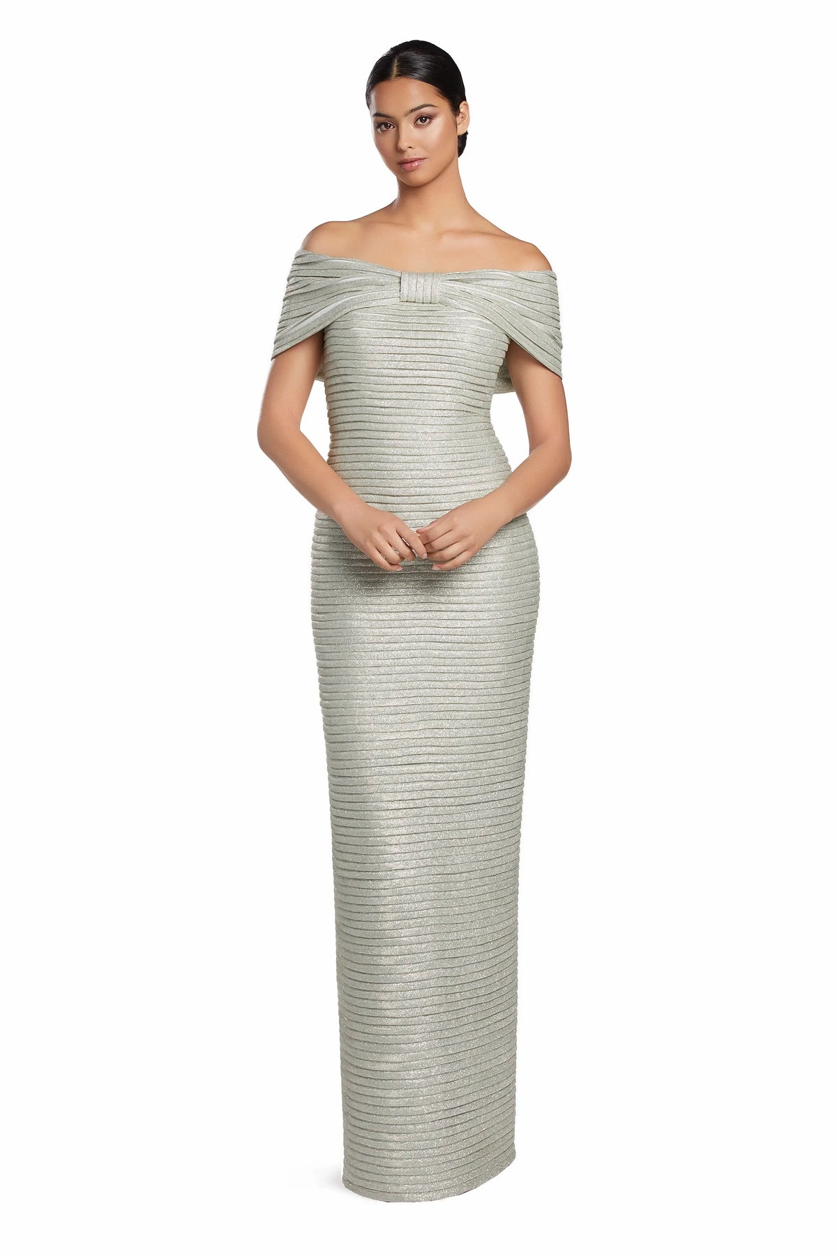 Alexander By Daymor - 2066 - Elegant Off-Shoulder Gown Madeline's Boutique Boca Raton Alexander By Daymor - 2066 - Elegant Off-Shoulder Gown Madeline's Boutique Boca Raton