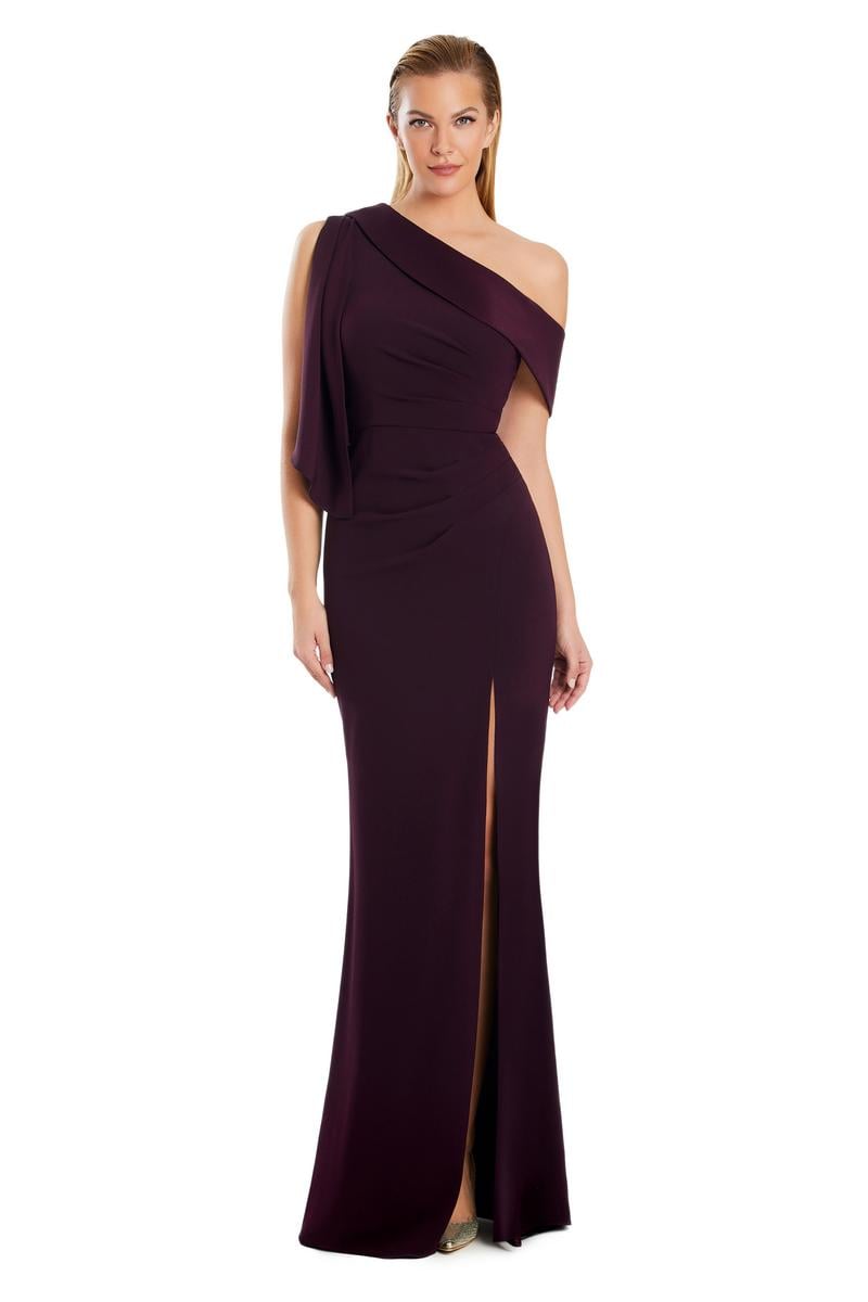 Alexander by Daymor - 3058S25 - One-Shoulder Draped Evening Gown Madeline's Boutique Boca Raton Alexander by Daymor - 3058S25 - One-Shoulder Draped Evening Gown Madeline's Boutique Boca Raton