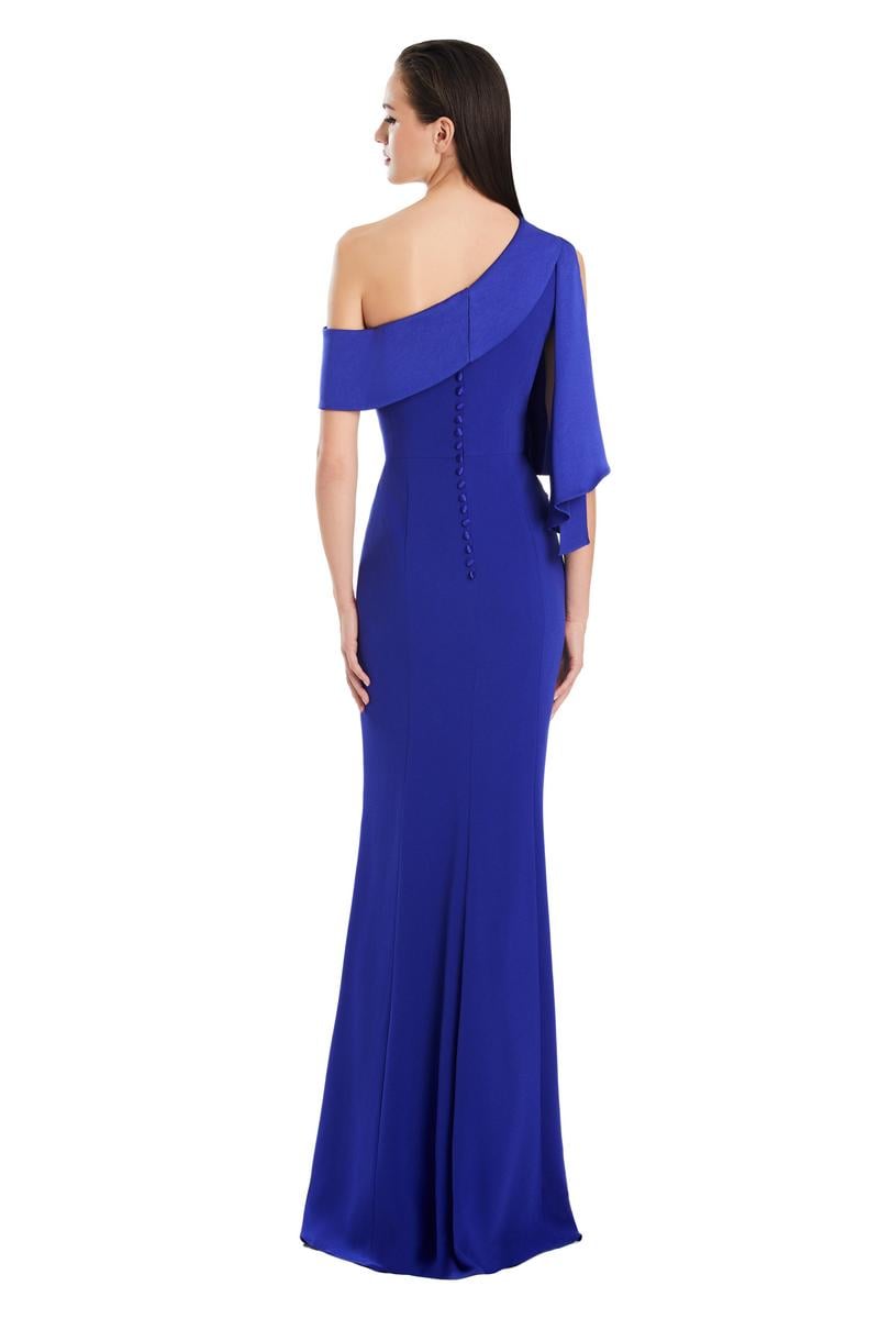 Alexander by Daymor - 3058S25 - One-Shoulder Draped Evening Gown   Madeline's Boutique Boca Raton