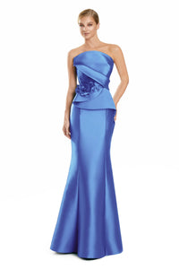 Alexander by Daymor - 3108F25 - Peplum Gown with Floral Detail