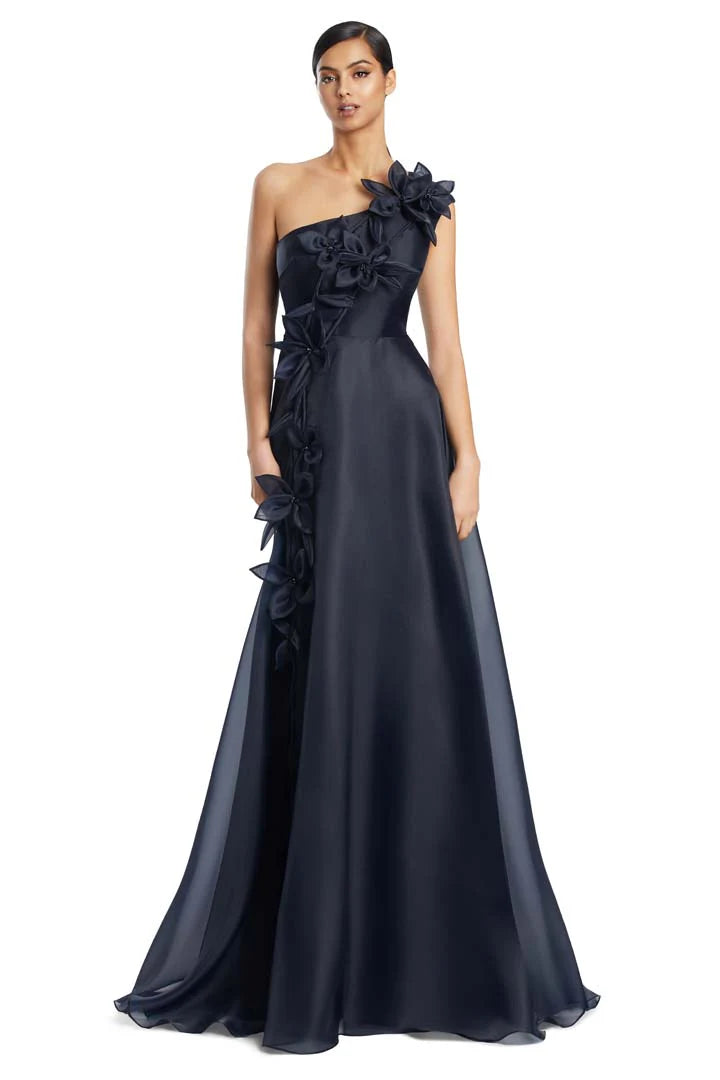 Alexander by Daymor - 3209S26 - One-Shoulder Floral A-Line Gown