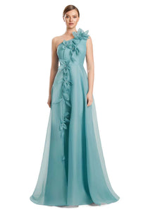 Alexander by Daymor - 3209S26 - One-Shoulder Floral A-Line Gown