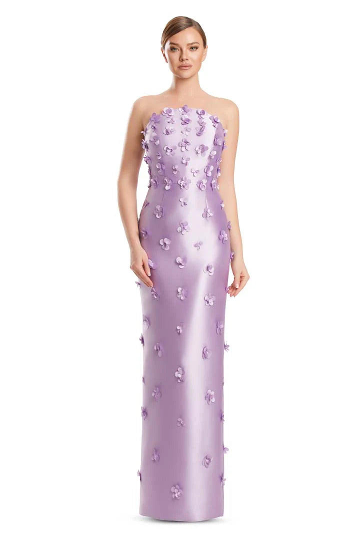 Alexander by Daymor - 3220S26 - Strapless Floral Column Gown