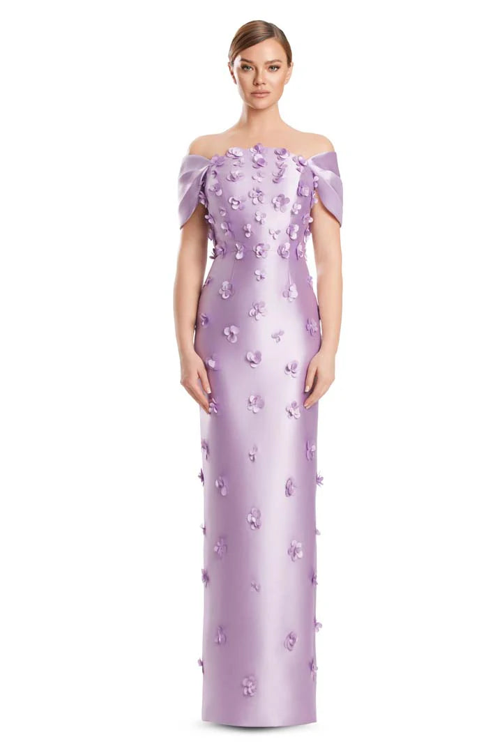 Alexander by Daymor - 3220S26 - Strapless Floral Column Gown