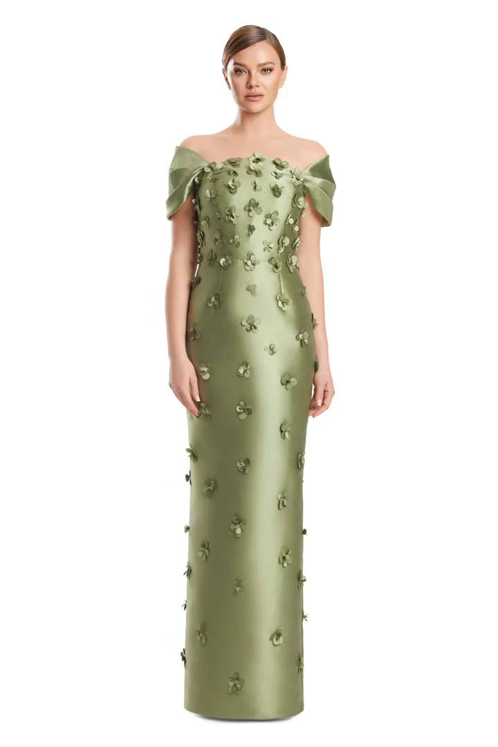 Alexander by Daymor - 3220S26 - Strapless Floral Column Gown