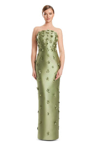 Alexander by Daymor - 3220S26 - Strapless Floral Column Gown