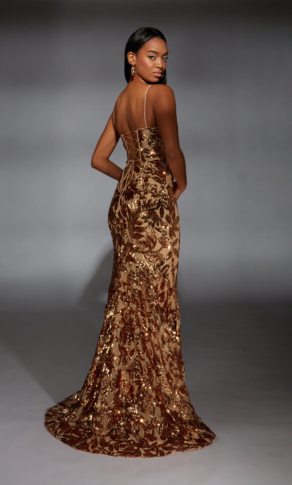 Alyce Paris - 61755 - Sequin Plunging Neckline Lace-Up Back Gown Madeline's Boutique Boca Raton Alyce Paris - 61755 - Sequin Plunging Neckline Lace-Up Back Gown Madeline's Boutique Boca Raton
