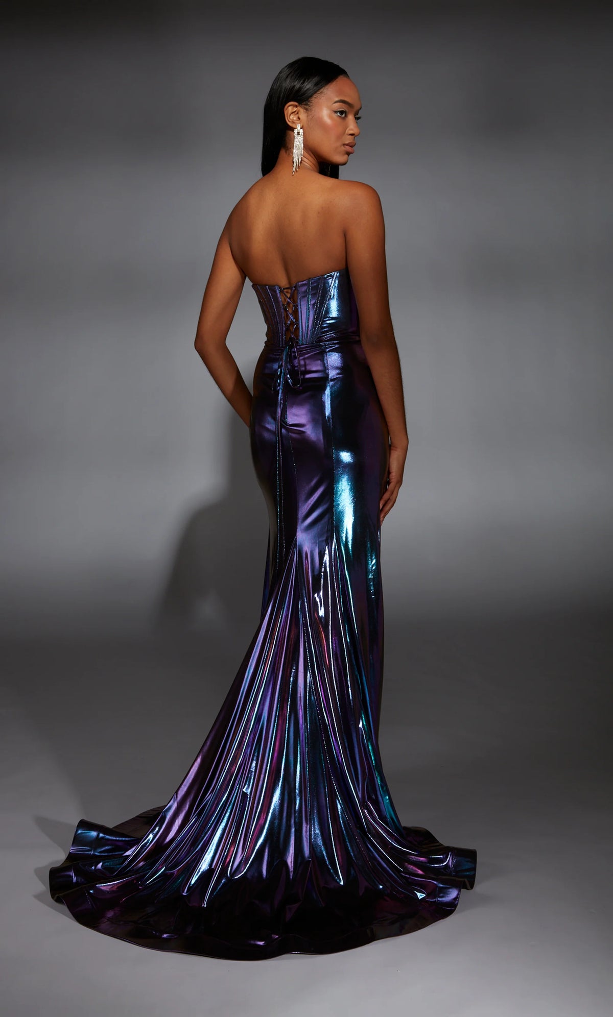 corset dress purple Alyce Paris - 61798