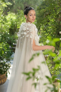 Andrea & Leo - AA001 - Embellished Cape Overlay