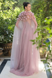 Andrea & Leo - AA001 - Embellished Cape Overlay