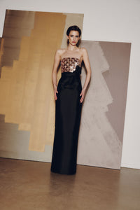 Audrey+Brooks - 6933 - Strapless Gown with Contrast Sequin Bodice