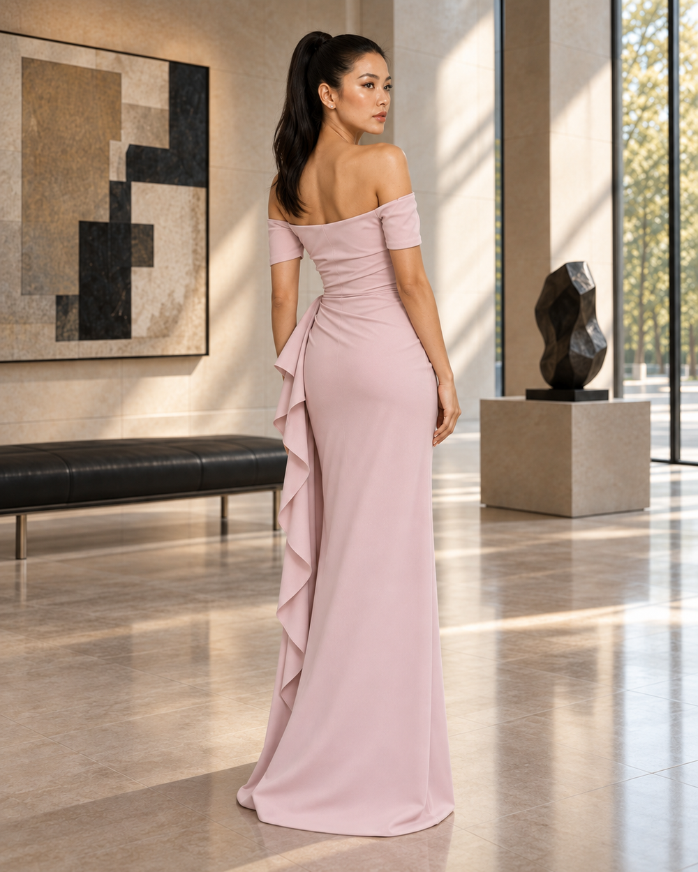 Chiara Boni - Mirla - Draped Off-The-Shoulder Gown – Madeline's
