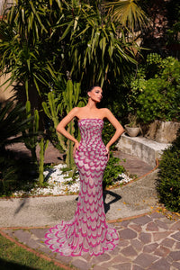 Chic & Holland - AR330482 - Strapless Beaded Couture Gown