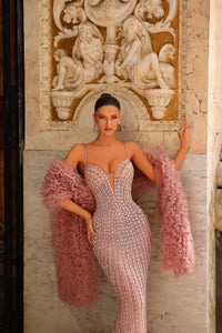 Chic & Holland - PH-120101 - Beaded Couture Mermaid Gown