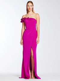 Frascara 4415 Elegant One Shoulder Column Dress