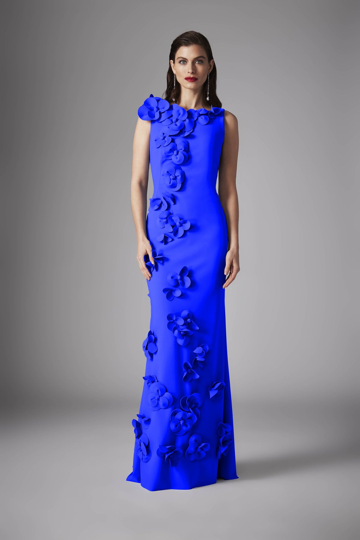 Frascara - 4522 - Sleeveless Jersey Evening Gown