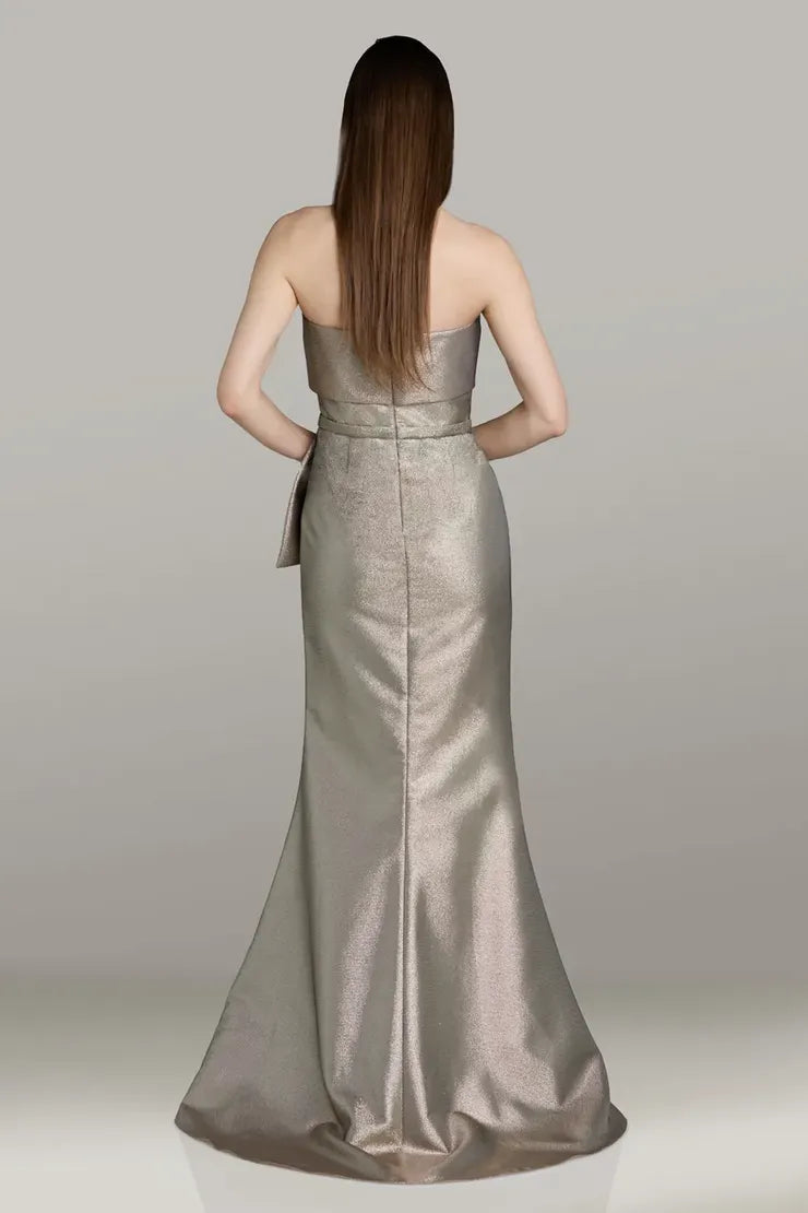 Gia Franco - 12562 - Strapless Mermaid Gown with Side Bow