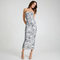 Helsi - Leslie DR6149 - Strapless Body-Con Gown with Boning