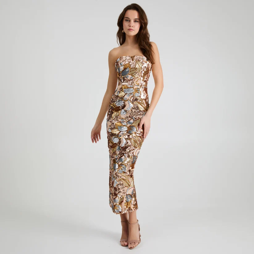 Helsi - Leslie DR6149 - Strapless Body-Con Gown with Boning