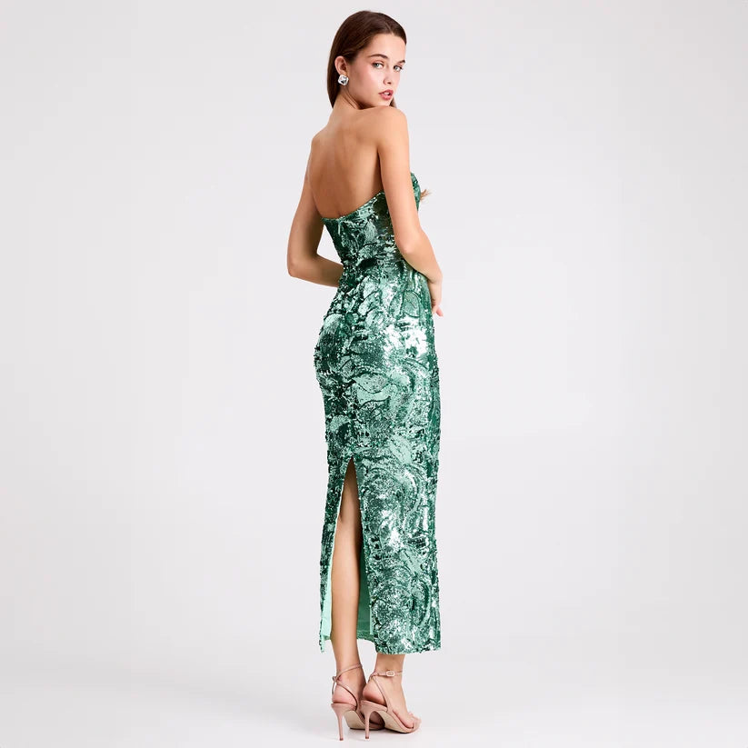 Helsi - Leslie DR6149 - Strapless Body-Con Gown with Boning