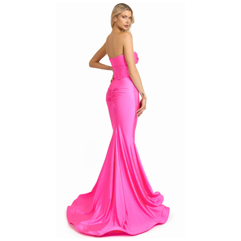 Jessica Angel - 2615 - Off-Shoulder Open-Back Gown