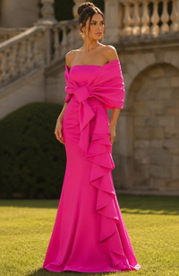 Jovani - 50270 - Off-Shoulder Mermaid Evening Gown