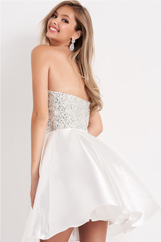 JOVANI - K00722 - Fit and Flare Strapless Dress
