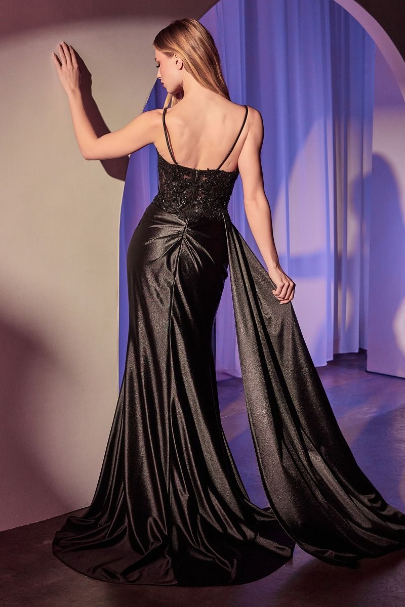 Ladivine - KV1117 - Sweetheart Satin Gown with Sash Madeline's Boutique Boca Raton Ladivine - KV1117 - Sweetheart Satin Gown with Sash Madeline's Boutique Boca Raton