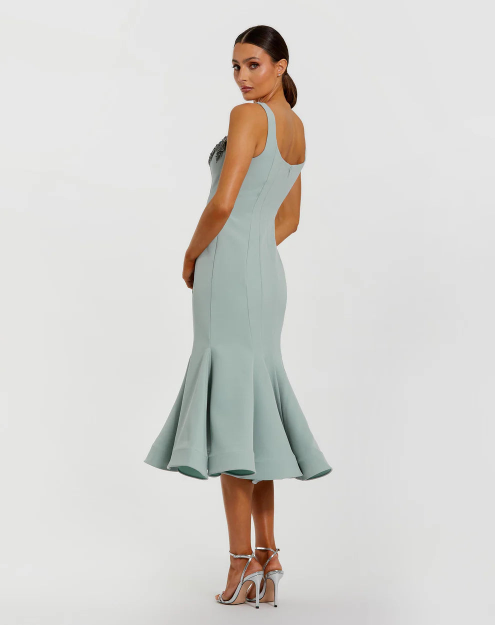 Mac Duggal - 11948 - Floral Strap Fit & Flare Dress