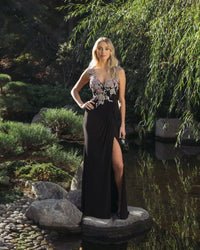 Mac Duggal - 11956 - Sweetheart Beaded Floral Gown