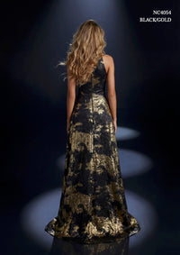 Nicoletta - NC4054 - Halter Neck A-Line Evening Gown