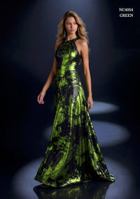 Nicoletta - NC4054 - Halter Neck A-Line Evening Gown