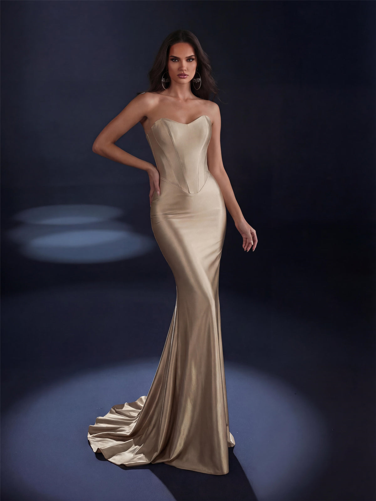 Nicoletta - NC4092 - Strapless Corset Mermaid Gown