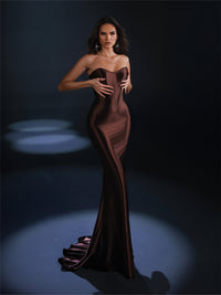 Nicoletta - NC4092 - Strapless Corset Mermaid Gown