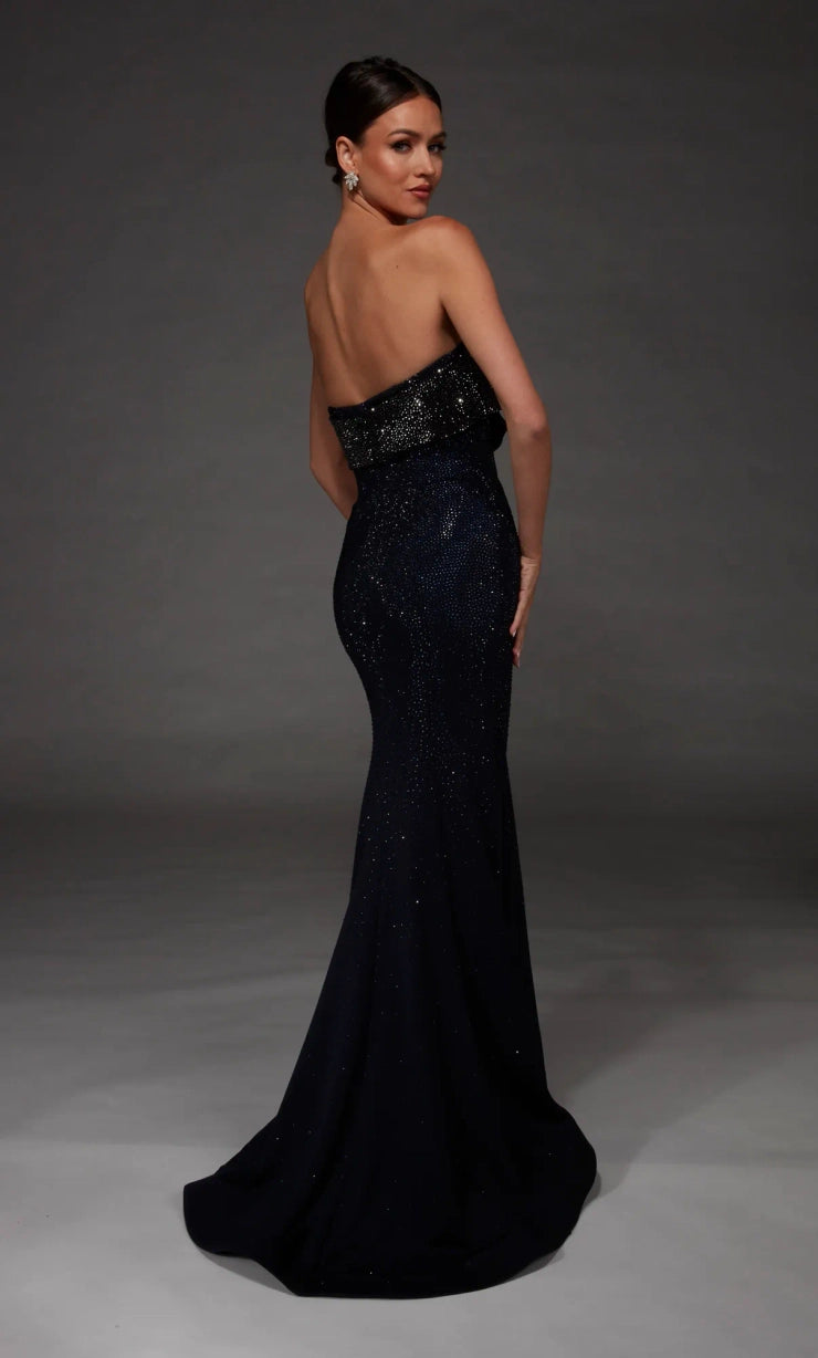 Paris Alyce - 55019 - Strapless Bow Detail Mermaid Gown