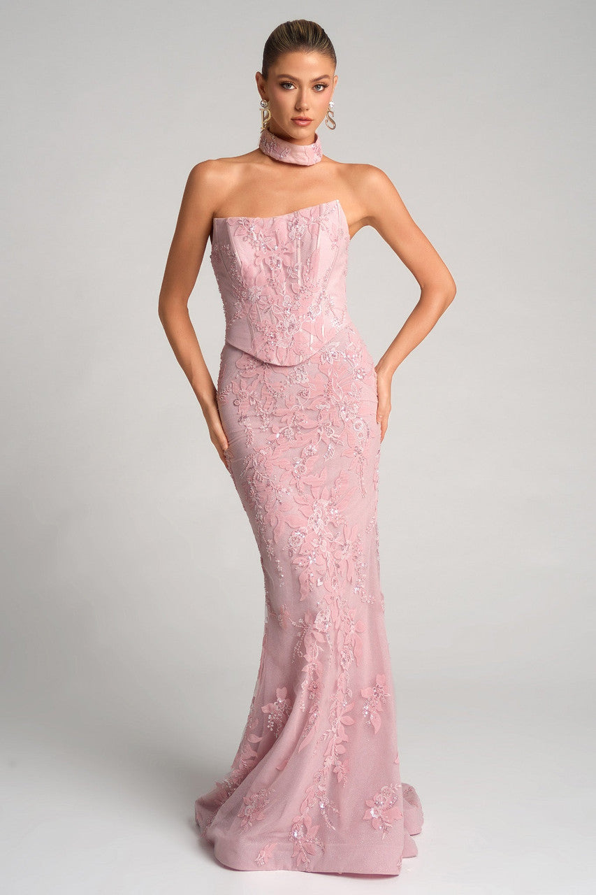 Portia & Scarlett - PS26005 - Strapless Embellished Gown