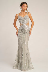 Portia & Scarlett - PS26405C - Beaded Fitted Gown