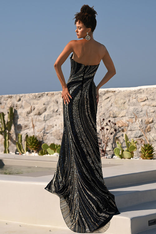 Portia & Scarlett - PS26412C - Strapless High-Slit Evening Gown
